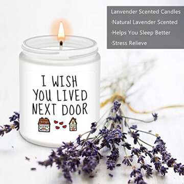 9 Oz Lavender Scented Candles Gifts- Friendship Gifts for Women Friends