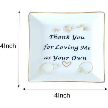 Mom Ring Dish Trinket Tray - Thank You Gift