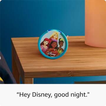 Amazon Echo Pop Kids (newest model), Designed for kids, with parental controls, Includes 6 months of Amazon Kids+, Disney Princess