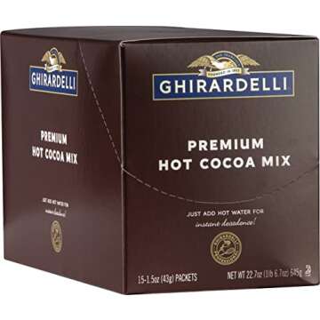 Ghirardelli Premium Hot Cocoa Envelopes, Rich chocolate, 22.7 Ounce (Pack of 15)