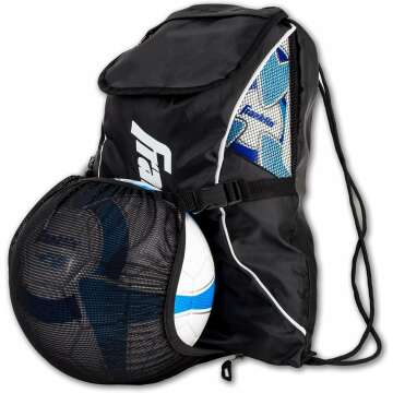 Franklin Sports Deluxe Soccer Backpacks - Youth & Adult Bags with Ball Holder