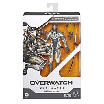 Hasbro Gaming Overwatch Ultimates Series Genji (Chrome) Skin 6"-Scale Collectible Action Figure with Accessories - Blizzard Video Game Character (Amazon Exclusive)