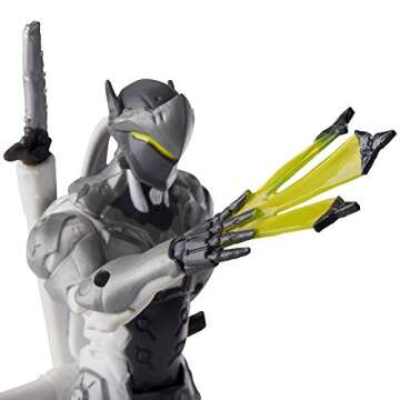 Hasbro Gaming Overwatch Ultimates Series Genji (Chrome) Skin 6"-Scale Collectible Action Figure with Accessories - Blizzard Video Game Character (Amazon Exclusive)