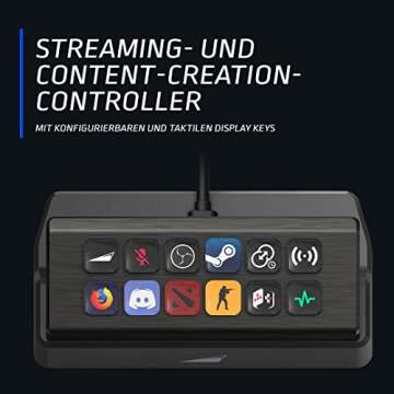 MOUNTAIN DISPLAYPAD - The Streaming and Content Creation Controller with 12 Customizable Tactile Display Keys