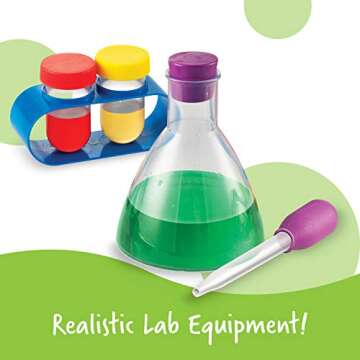 Learning Resources Primary Science Lab Activity Set - Science Kits for Kids Ages 3+ STEM Toys for Toddlers, Science Classroom Decor,Science Experiments