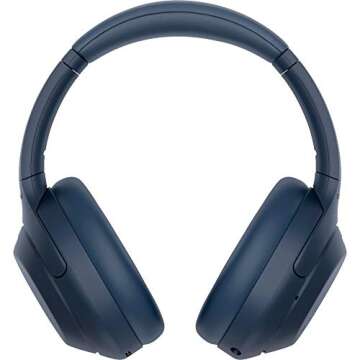 Sony WH-1000XM4 Wireless Premium Noise Canceling Overhead Headphones, Blue (Renewed)