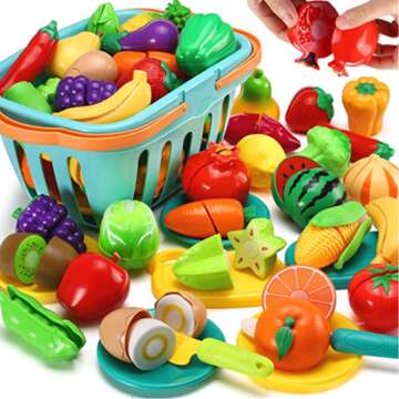 Kids Vegetable Toy Set for Creative Play