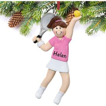 Tennis Christmas Ornaments