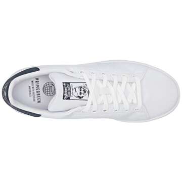 adidas Originals Men's Stan Smith (End Plastic Waste) Sneaker, White/White/Collegiate Navy, 7.5