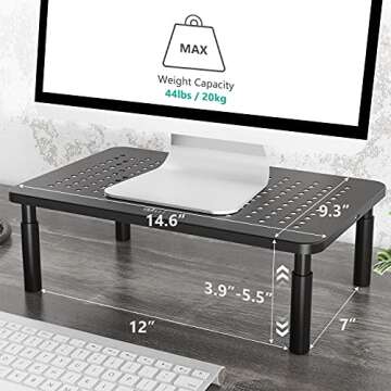 WALI Computer Monitor Stand for Desk