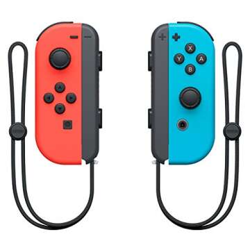 Nintendo Joy-Con (L/R) - Renewed Neon Red/Blue Controllers for Switch