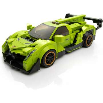 Lambo Racing Car Building Block Set - 348 Pieces