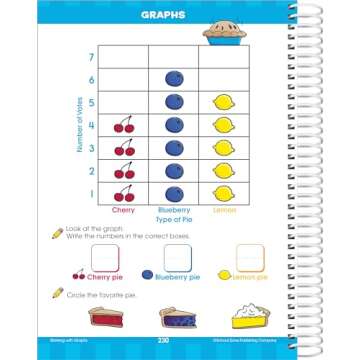 School Zone - Big Kindergarten Workbook - 320 Spiral Pages, Ages 5 to 6, Early Reading and Writing, Numbers 0-20, Basic Math, Matching, Story Order, and More (Big Spiral Bound Workbooks)