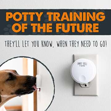 Mighty Paw Smart Bell 2.0 (2 Button Pack) - Wireless Electronic Dog Doorbell - Dog Potty Button Communication - Potty Training Aid - Pet Communication Tool - Puppy Potty Training - Doggie Bell