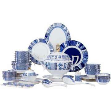 Elegant Bone Porcelain Tableware Set - Bowls, Plates & Utensils