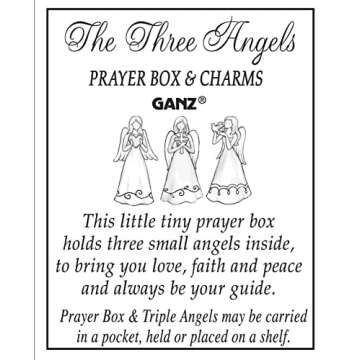 Ganz Angel Prayer Box Trinket with Pewter Charms