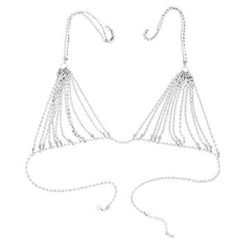 UkrGoods Punk Lady Metal Bikini Shell Bra Chain Jewelery Gifts Body Women Cheap Unique Beautiful for Gift Daily Style Stylish Polar Styling Piercings Casual Nice Fashion