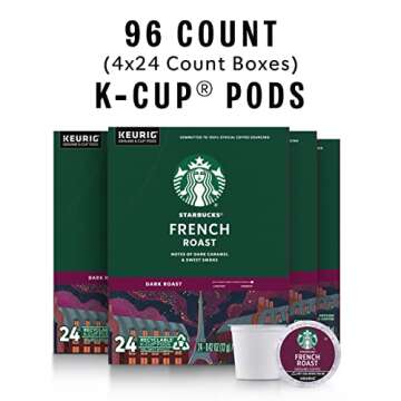 Rich Dark Roast Starbucks K-Cup Coffee Pods - 96 Count