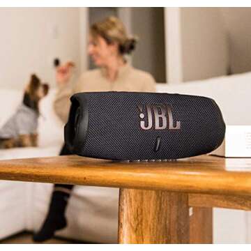 JBL CHARGE 5 - Portable Waterproof (IP67) Bluetooth Speaker with Powerbank USB Charge out, 20 hours playtime, JBL Partyboost (Black)