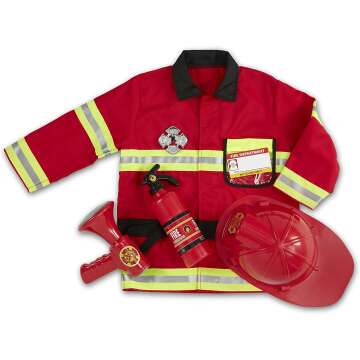 Fire Chief Costume Dress-Up Set for Kids