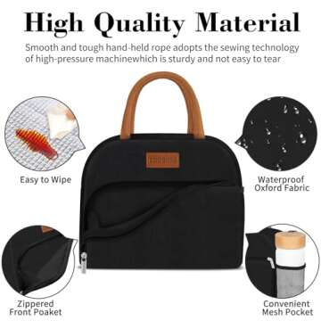 Insulated Lunch Bag for Work & Travel - Coobiiya