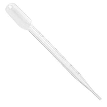 Transfer Pipette, 7.0ml Capacity, 3.0ml Graduated, Large Bulb, 155mm, 3.2ml Bulb Draw, Ziplock Bagging, Karter Scientific 206H2 (Pack of 500)