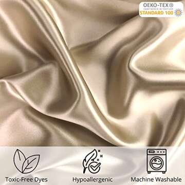 Celestial Silk 100% Silk Pillowcase for Hair Zippered Luxury 25 Momme Mulberry Silk Charmeuse Silk on Both Sides of Pillow Cover -Gift Wrapped- (Queen, Taupe)