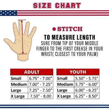 Football gloves American flag youth football gloves Sticky silicone Grip USA flag football receiver gloves youth football receiving gloves youth football gloves men adult & unisex.