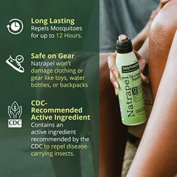 Natrapel Tick & Insect Repellent Eco-Spray - Bug Spray with 20% Picaridin - Family Protection Against Mosquitoes, Ticks & More - Up to 12 Hours of Protection - 6 oz (2 Pack)