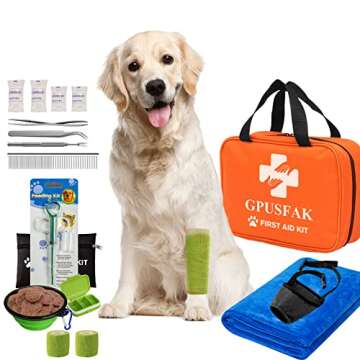 GPUSFAK Pet First Aid Kit for Dogs and Cats