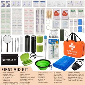 GPUSFAK Pet First Aid Kit for Dogs and Cats