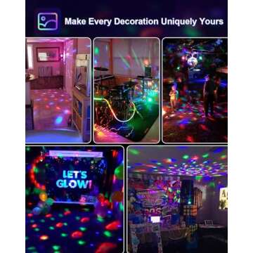 Luditek Sound Activated Party Lights with Remote