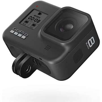 GoPro HERO8 Black - Waterproof Action Camera with Touch Screen 4K Ultra HD Video 12MP Photos 1080p Live Streaming Stabilization (International Model)