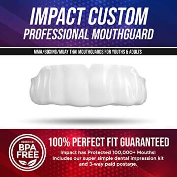 Impact Custom Professional MMA/Boxing/Muay Thai Mouthguard White