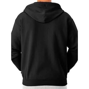 Jerzees -Men's NuBlend -Fleece -Sweatshirts & -Hoodies, Full Zip-Black, Small