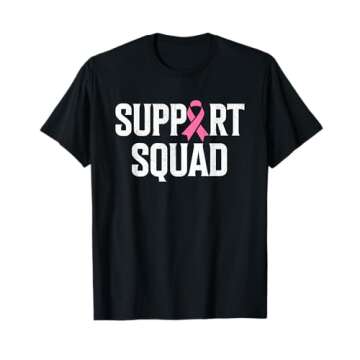 Breast Cancer Warrior Support Squad Breast Cancer Awareness T-Shirt