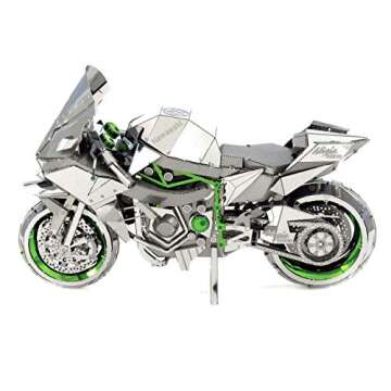 Metal Earth Premium Series Kawasaki Ninja Motorcycle 3D Metal Model Kit Fascinations