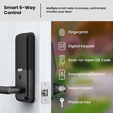 Lockly Secure Pro Smart Lock - Keyless Entry & Voice Control