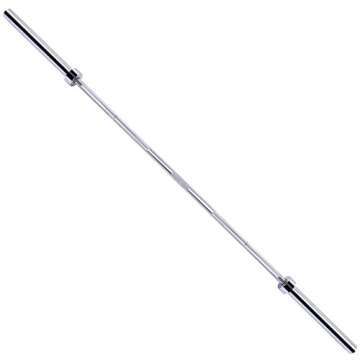 Fitvids Olympic Bar for Weightlifting and Power Lifting Barbell, 700-Pound Capacity (7 Feet, Silver)