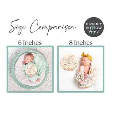 Birth Stat Sign Personalized for Newborn Baby, Oliver Hill Design, Crib & Nursery Decor, Photography Prop, Baby Shower Gifts, Gender Reveal, Pregnancy Announcement, Hickory Hollow Designs