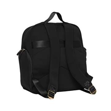 Sarah Wells Fiona Breast Pump Backpack - Neoprene, Machine Washable, Insulated Pockets, Pocket-In-Pocket System (Black)