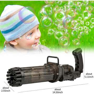 Fleeting Time 2023 Bubble Gun - Automatic 21 Hole Fun