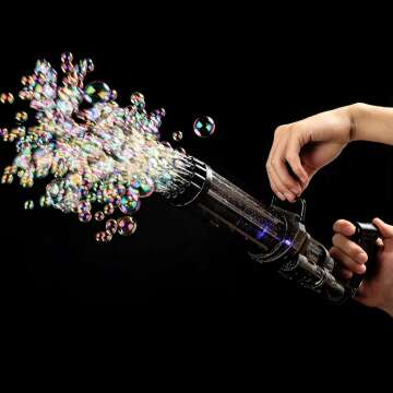 Fleeting Time 2023 Bubble Gun - Automatic 21 Hole Fun