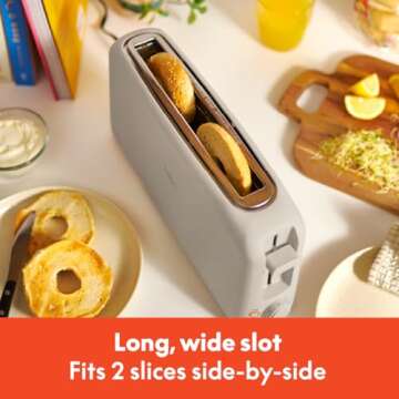 Bella Slim Toaster with 6 Setting Shade Control