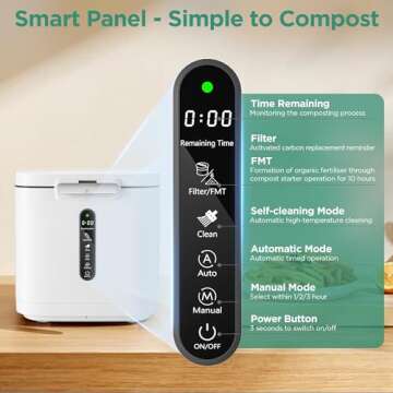 4L Electric Composter - Smart Kitchen Composting