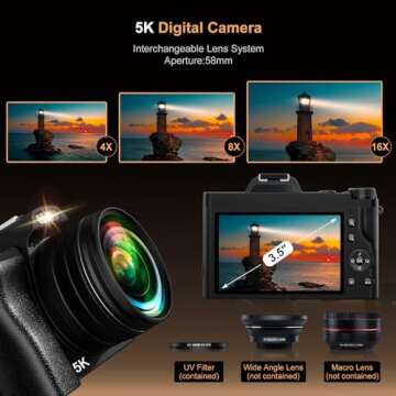 5K Digital Camera for Stunning Photography