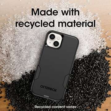 OtterBox iPhone 14 & iPhone 13 Commuter Series Case - Black, Slim & Tough, Pocket-Friendly, with Port Protection