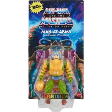 Mattel Masters of the Universe Origins Cartoon Collection Action Figure & Accessories Set, Man-At-Arms Duncan 5.5-inch Collectible Toy with Mini-Comic