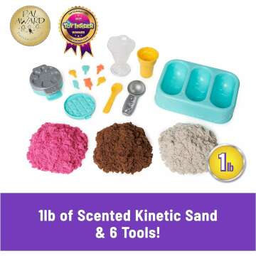 Kinetic Sand Ice Cream Treats Playset with Scents