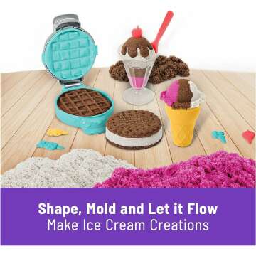 Kinetic Sand Ice Cream Treats Playset with Scents